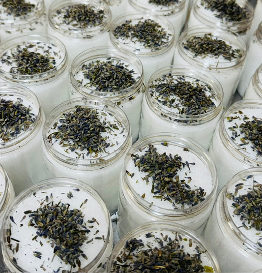 Organic Bath Salts (other scents can be made) lavender shown